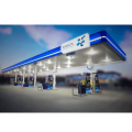 Prefabricated Steel Structure Gas Station Building Petrol Station Canopy Construction